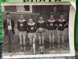 Vintage RPPC Real Photo Postcard Boys Basketball Team Wyandotte Oklahoma - Picture 1 of 3