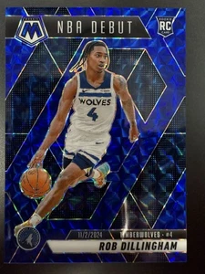 2024-25 Panini Mosaic Rob Dillingham NBA Debut Blue /199 Rookie RC #270 - Bild 1 von 5