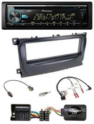Pioneer DAB Lenkrad CD USB Bluetooth Autoradio für Ford S-Max Mondeo 07-14 schwa - Bild 1 von 4