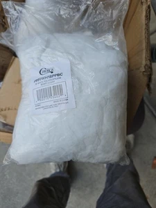 Cubiertas de red protectoras de barba desechables con patrón de nailon blanco de 100 piezas - Imagen 1 de 1