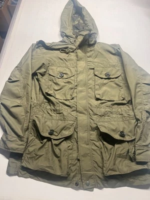 Vintage Cockpit USA Military Jacket Army Green Mens Full Zip Hooded Size Medium - Image 1 of 4