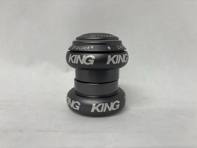 全新 Chris King NoThreadSet 耳机 1-1/8 英寸 无螺纹 * Matte Slate* — 第 1/2 张图片