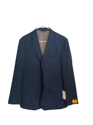 Haggar H26 Tailored Fit Suit Coat Blazer Blue  Size 42 Short Stretch NWT - Image 1 of 4
