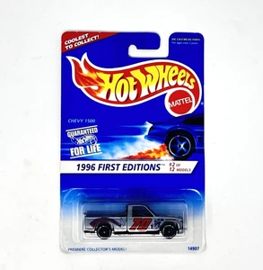 1996 Hot Wheels #367 First Editions CHEVY 1500 Gray UnpntdBase w/Lrg GDYR Blk7Sp - Picture 1 of 3