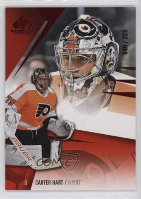 2023-24 Upper Deck SP Game Used Red /225 Carter Hart #22 - Image 1 of 2