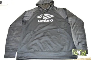 Umbro Chaqueta con capucha para hombres Raglan Manga larga Bolsillos Jersey Negro Talla M NWT - Imagen 1 de 7