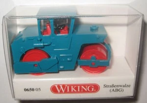 Wiking 065005 ABG Straßenwalze 1978 - 1982 wasserblau 1:87 Spur H0 - Picture 1 of 3