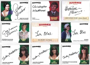 Hammer Serie 2: Shockers Años 70 Parte 1 - Selección de tarjetas de autógrafo y boceto casi nuevo - Imagen 1 de 33