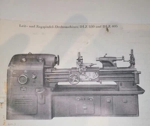 WMW BWF DLZ 330 405 Drehmaschine Drehbank Bedienungsanleitung Betriebsanleitung - Bild 1 von 6