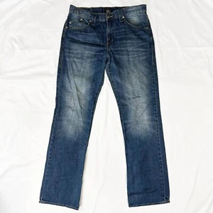 Rock & Republic Neil Jeans Mens Size 34x34 Blue Denim Straight Fit Distressed - Picture 1 of 12