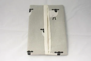 Sophie Allport ~ SHEEP ~ cute tissue/hankie holder 100% cotton ~ grey - Picture 1 of 2