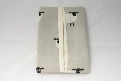 CALLABUS ANDRA Sophie Allport ~ SCHAF ~ süßes Taschentuch/Taschentuchhalter 100% Baumwolle ~ grau