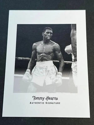 2012 Leaf Legends BLANK BACK PROOF MISSING AUTO 2 PIECES Tommy Hit Man Hearns - Image 1 of 4