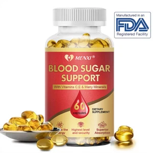 Blood Balance Capsules - Blood Sugar Support & Blood Pressure Supplement 60Pills - Picture 1 of 10