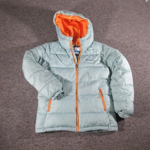 Columbia Jacket Youth M Green Full Zip Hooded Puffer Omni-Heat Boys Ski Skiing - Picture 1 of 9