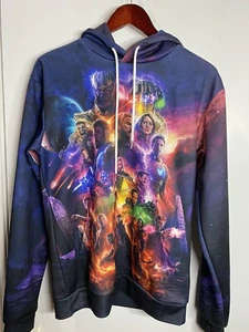 Marvel Super Heroes Long Sleeve Hoodie Shirt Size M ( Pit.21 L27 Inches) - Picture 1 of 5