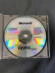 Microsoft Works 2000 Software and CD Key original genuine 1999 - (6458) - Picture 1 of 2