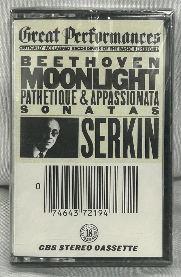 GREAT PERFORMANCES BEETHOVEN'S 5TH SCHUBERT 8TH CBS CASSETTE MYT36719 New Sealed - Image 1 of 3