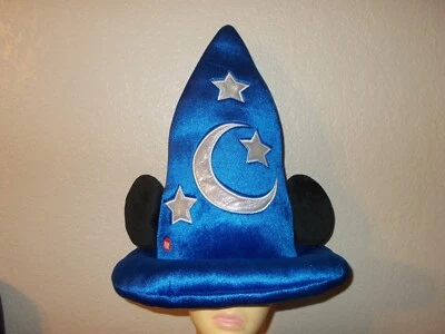 Disney Parks Fantasia Mickey Sorcerer's Apprentice Blue Light Up Hat Sz Adult - Image 1 of 4