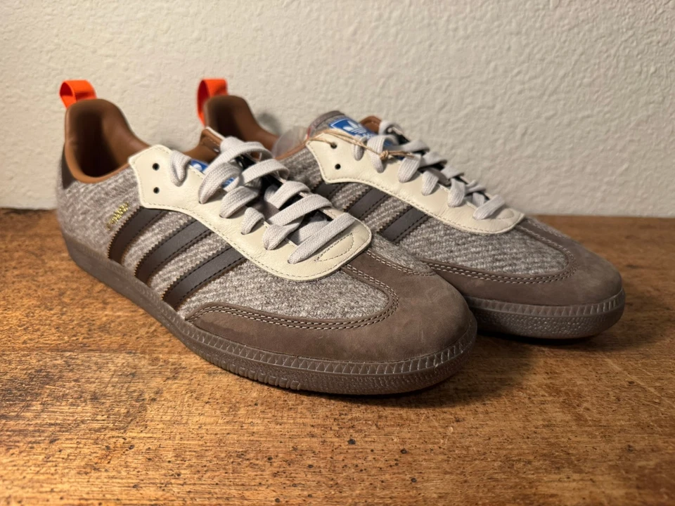 NEW Adidas Samba OG Fox Brothers Tweed Brown Men's US 10.5 NO BOX - Image 1 of 4