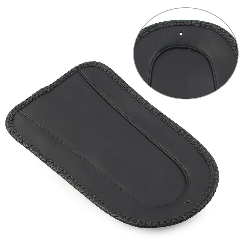 Guardabarros trasero de cuero PU negro para motocicleta asiento individual para Honda VTX1800R VTX1300S Foto 1 de 4