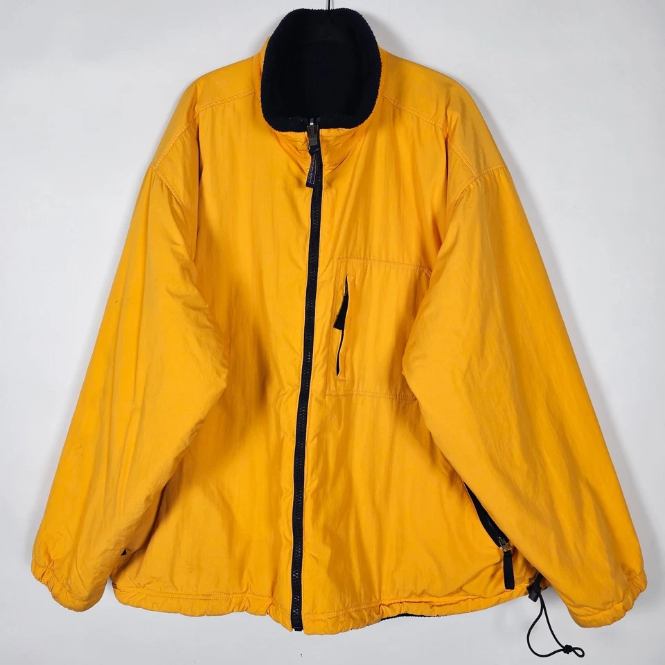 复古 Y2K Sonoma 运动双面尼龙男式 2XL 长袖全拉链夹克 — 第 1/4 张图片