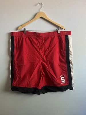 Polo Sport Ralph Lauren Nylon Rojo Senderismo Bañador Forrado Pantalones Cortos Para Hombre Talla XL Foto 1 de 4