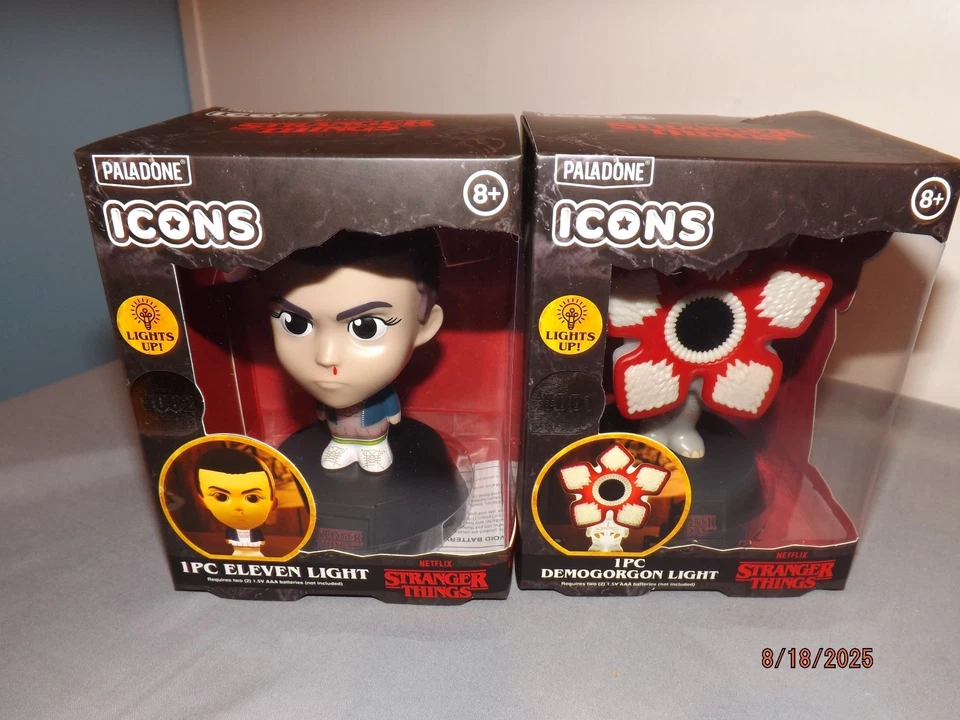 Netflix Stranger Things Icon Light Eleven & Demogorgon Paladone NOVO - Imagem 1 de 1