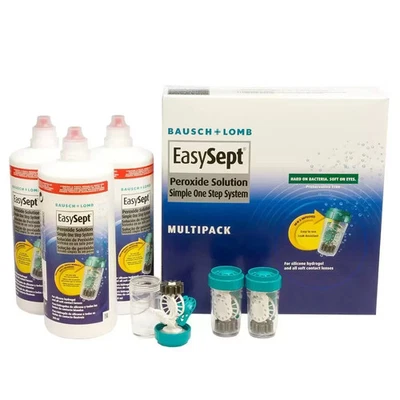 BAUSCH + LOMB Bausch & Lomb EasySept Peroxide Solution Pack of 3 x 360ml
