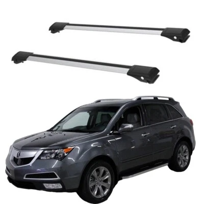 Juego de barras transversales para portaequipajes de techo para Acura MDX 2007-2013 juego gris Foto 1 de 4