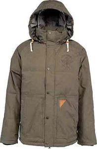 MENS L1 PREMIUM GOODS ELLIS SNOW JACKET $270 L Military Green USED - Picture 1 of 1