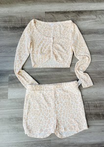 抓绒动物印花多色睡衣和长袍女 Ebay
