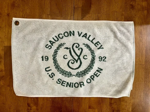 1992 Senior US Open 15" x 23" Golf Towel Saucon Valley Country Club USGA Cover
