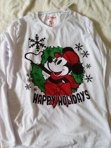 Adult Long Sleeve Night Shirt Mickey Mouse - Picture 1 of 2
