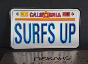 Vintage Stickers San Diego SURF License Plate Bumper Sticker Vending Sticker - Picture 1 of 2