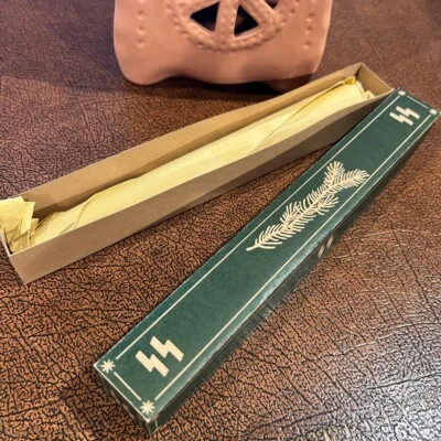 Vela de cera de abejas Julleuchter (linterna Yule) en caja de presentación alemana SS Foto 1 de 3