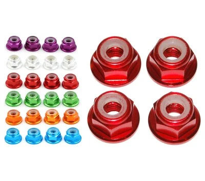 1/10 Rc Car Aluminium Wheel m4 Nuts For Team Associated rc10 Buggy - Image 1 of 2