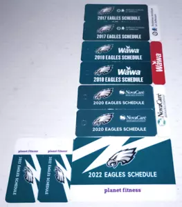 Etichette portachiavi programma Philadelphia Eagles (4) - 2017, 2018, 2020 e 2022 - nuove - Foto 1 di 2