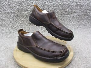 TIMBERLAND Smart Comfort System Men's Size 11 M Brown Leather Slip On Shoes GUC