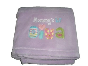 Manta Baby Starters Mommy's Lil' Diva lavanda púrpura polar felpa bebé niña - Imagen 1 de 2