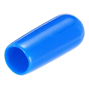 20pcs Rubber End Caps 5mm 3/16" ID Screw Thread Protectors Blue - Picture 1 of 5