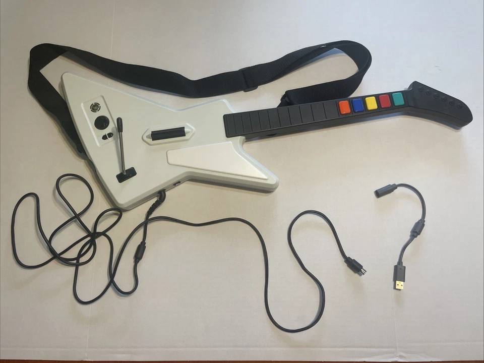 GUITARRA XBOX 360 HERO XPLORER ROJA OCTANCIA 95055 ¡CON CORREA! ¡PROBADO Y FUNCIONANDO! Foto 1 de 4