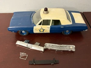 Original AMT 1970 Ford Galaxie Police Car Model Car Built Junk Yard NO RESERVE! - Picture 1 of 15