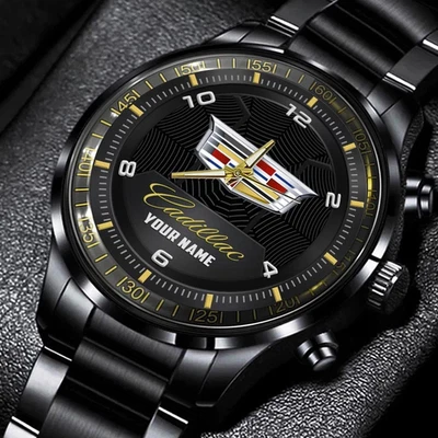 Cadillac Stainless Steel Watch-personalize name - Image 1 of 4