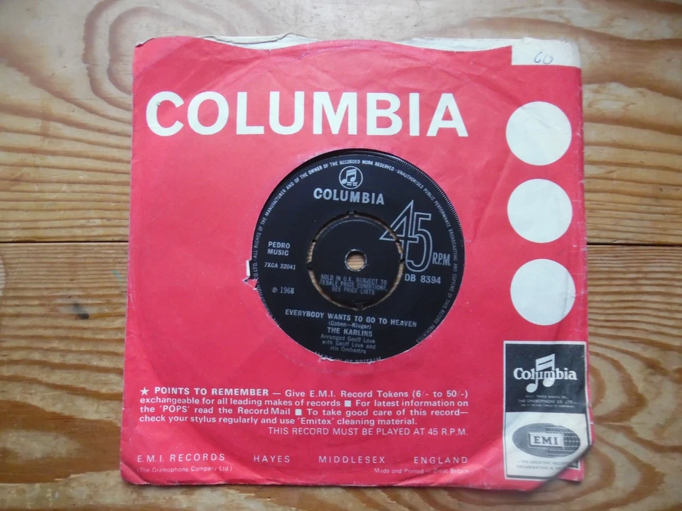 Everybody wants to go to heaven - The karlins - 1968 - Image 1 of 1