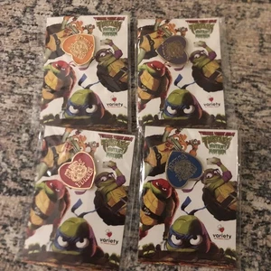 Teenage Mutant Ninja Turtles Mutant Mayhem 4 Collectable "It's Turtle Time" Pins - Picture 1 of 6