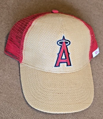 LA Angels Anaheim Wicker Snapback Hat Cap Baseball Promo Salinas Inc FREE SHIP - Image 1 of 4