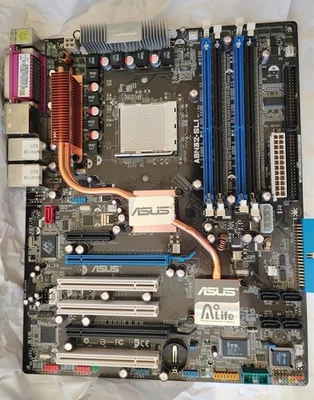 ASUS A8N32-SLI Deluxe Socket 939 AMD DDR1 Motherboard ATX AS-IS Parts/Repair - Image 1 of 4