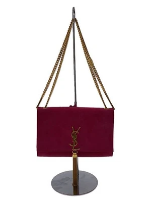 Bolso de Hombro YVES SAINT LAURENT Kate 99 Borla Gamuza Rosa Usado Foto 1 de 4