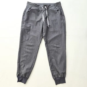 Figs Pants Womens Cargo Gray Jogger Scrub Zamora Medium Petite M/P - Picture 1 of 7